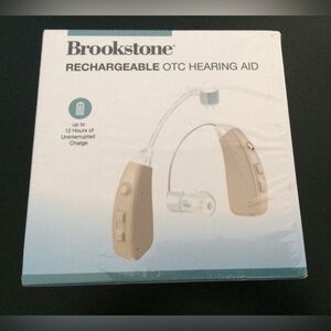Brookstone Rechargeable OTC Hearing Aid.